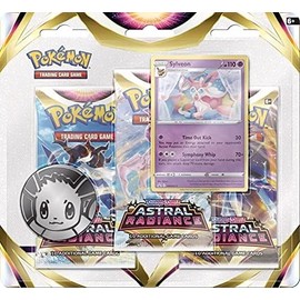 Pokemon Tarjetas SAS10 Astral Radiance 3pk Blister -Sylveon
