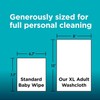 Assurance Wipes for adults - Premium Disposable Washcloths XL 96
