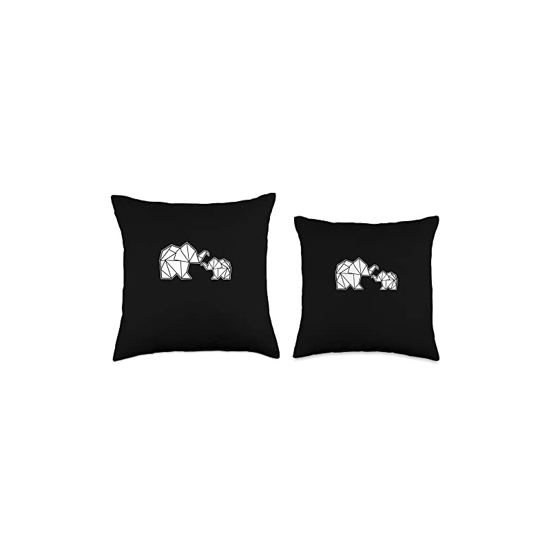 Origami Elephants Animal Trainer Throw Pillow