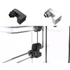 Bykski G 1/4in. Male to Female Supported Rotary 25mm Offset