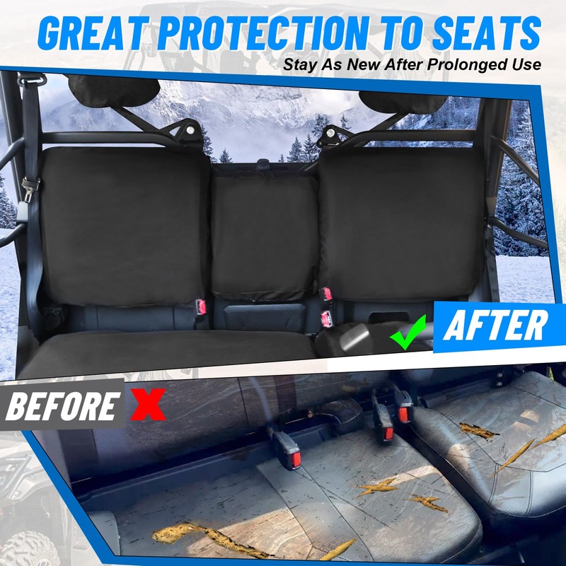 StarknightMT UTV Uforce 1000 Seat Covers, 1680D Waterproof Seat Cover