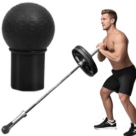 SUQ Landmine Attachment Fits 2'' Olympic Bars, 360° Rotation Barbell Bomb, Rubber, Sturdy and Easy to Use, for Press Row, Rotation, Split Squat, Deadlift Bar