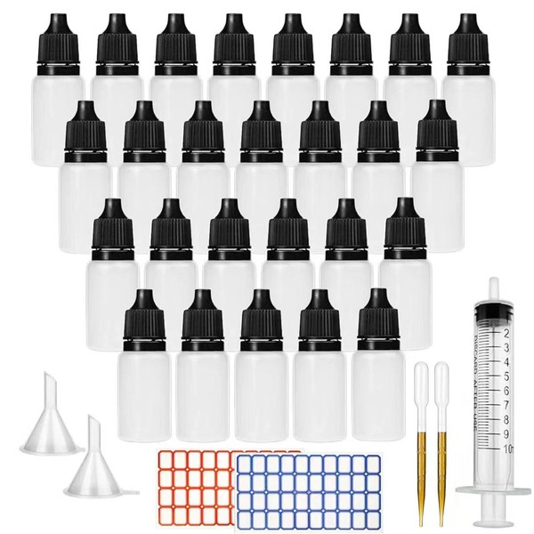 DONQL DONQL 10ml Dropper Bottle Small Plastic Bottles Liquid Container