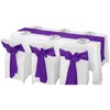 Flohar 12Pack Table Runner 12 x 108 Inches Satin Silk