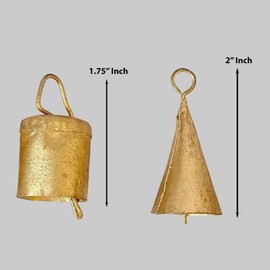 Itisyou Cowbell Christmas Bell Ornaments Hanging Ornaments Mini Christmas Ornaments Pack of 10