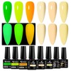 MTSSII Neon Gel Nail Polish Set Glow in Dark Gel