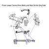 Suspenix Front Alignment Camber Caster Bolt Kits, Lower Control Arm