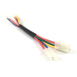 CDI / Ignition Unit / Ignition Box - Adapter Cable 2 Plugs 6-Pin to 2 Plugs e.g. for China Scooter Baotian Benzhou Yiying Retro GMX Flex Tech Yiben Znen Huatian Italy Jet Jones Kymco Agility, GY6