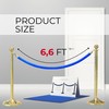4PCS Blue Velvet Rope 6.5FT – 6.5FT Velvet Ropes Blue