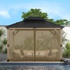 BPS 10' x 12' Gazebo Universal Mosquito Netting Screen Replacement,