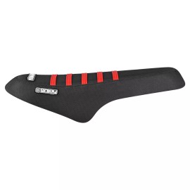 Enjoy Mfg Tamobyke V20 V20Plus V29 gripper seat cover   all BLACK w/ RED ribs #466