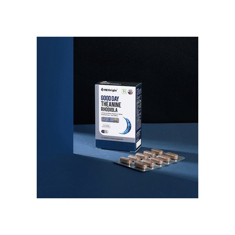 [Njetorigin] Good Day Theanine Rhodiola (30 tablets) X 1 bottle