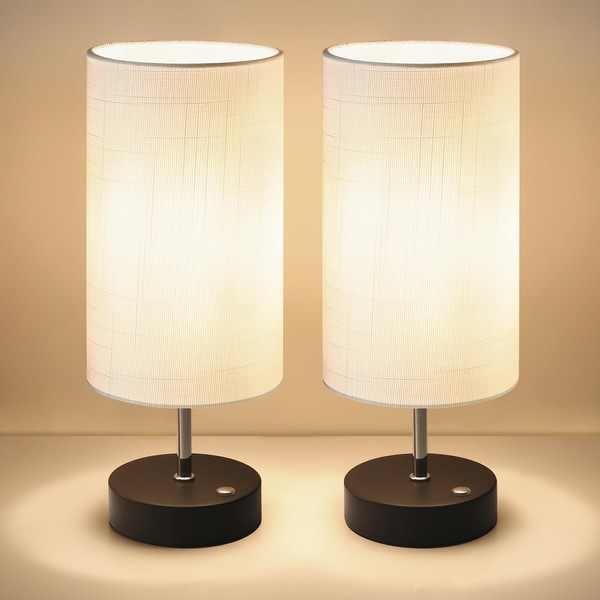 HUGCHG Touch Control Cordless Table Lamp,5000mAh Battery Powered,Bedside Night Lamp