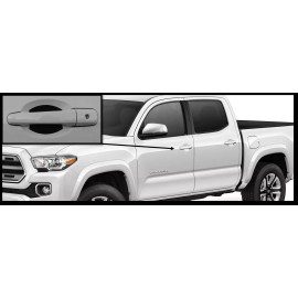 Cupeez Carbon Fiber Door Handle Scratch Protector Guard Trim Fits Toyota Tacoma 4 Pack