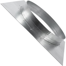Vent Systems 10" Inch Duct Connector Flange with Square Spigot Wall Plate – Dryer Vent Adapter and Mounting Plate – Ideal for Seamless HVAC Ductwork Connections and Airflow Management