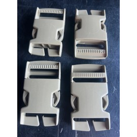Tan US Military Assault Backpack Pack Snap Buckle Set  ITW Nexus 1 1/2"