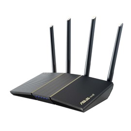ASUS RT-AX57 AX3000 AiMesh Dual Band WLAN kombinierbarer Router (Tethering als 4G und 5G Router-Ersatz, WiFi 6, 1024-QAM, AiProtection, MU-MIMO, OFDMA, App-Steuerung)