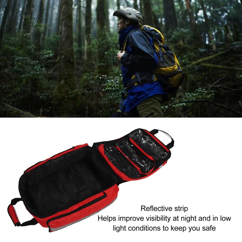 Outdoor Emergency Bag 600DPU Oxford Cloth Reflective Stripe First Responder