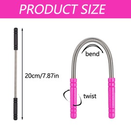 2 Pieces Facial Hair Remover Spring Multifunctional Threading Beauty Tool for Quick Hair Removal Effective Epilator Threading Tool for Women or Men (Black, Rose Red)