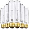 Weyolin 6 Pack T10 Tubular Light Bulbs, 25W Bulb, Clear