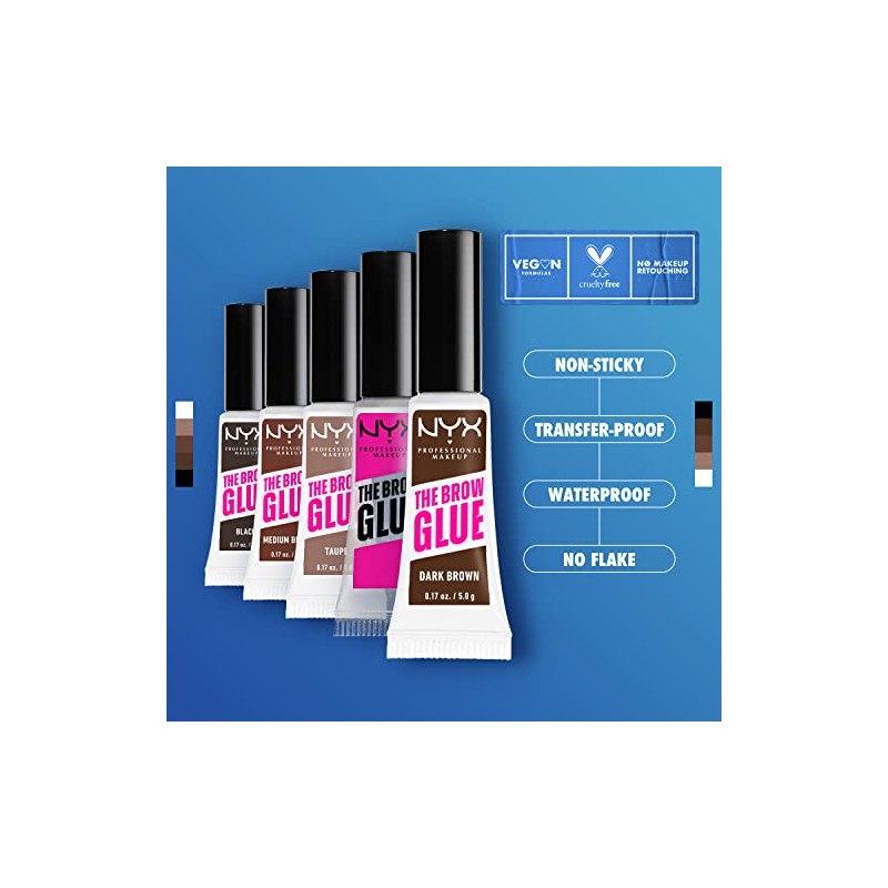 NYX PROFESSIONAL MAKEUP The Brow Glue, gel para cejas con