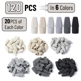 Mr. Pen- Pencil Erasers Toppers, 120 Pack, Colorful, Latex Free, No Smudge, Mr Pen Erasers for Pencils