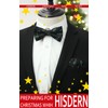 HISDERN Men's Christmas Bow Tie and Pocket Square Set Xmas