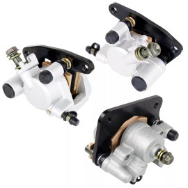 Caltric Front Rear Brake Caliper W/ Pad For Yamaha Kodiak 400 YFM400FA 4X4 2005-2006