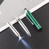 Operitacx LED Ballpoint Pen with Stylus Tip 3Pcs Retractable Lighted