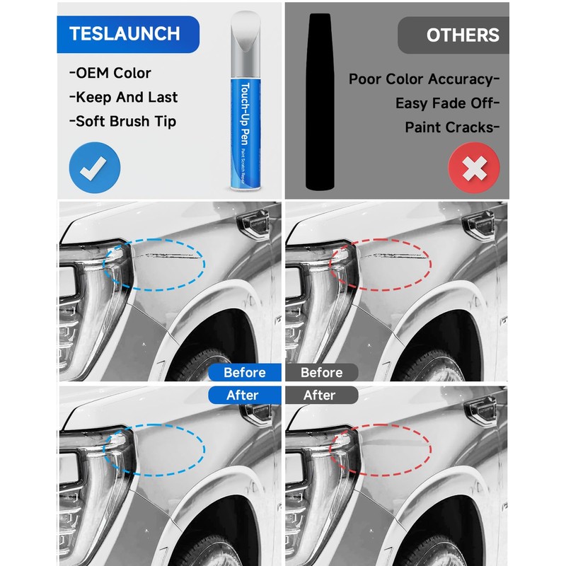 Summit/Olympic/Interstellar White GAZ/WA8624/50U/50 Touch Up Paint Pen Compatible with GMC–