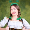 SOLUSTRE Patricks Day Accessories Costume Headband Clover Headband Plush Headpiece