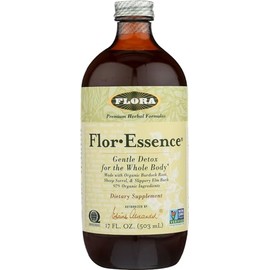 Flora Health Organic Gentle Cleanse Flor-Essence Liquid Blend, Pure Vegan, 17 Fluid Ounces (Pack of 1)