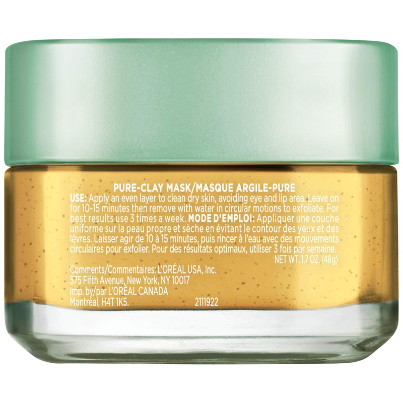 L'Oreal Paris Skincare Pure Clay Face Mask with Yuzu Lemon