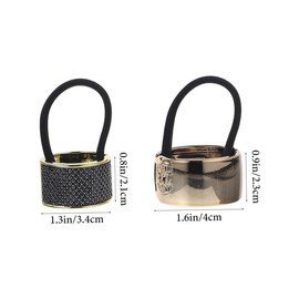 Gatuida 12pcs Ponytail Hair Set Stylish Elastic Hair Ties for Women Decorative Scrunchies with Cuff Design Various Styles for Charming Looks