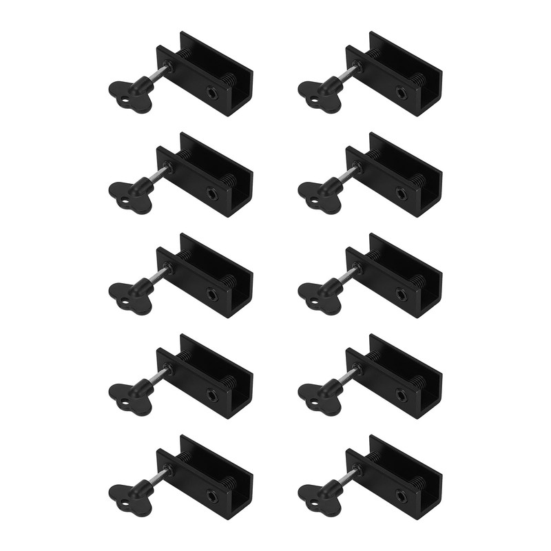 10 Set Window Lock 2 Holes Sliding Door Stopper High