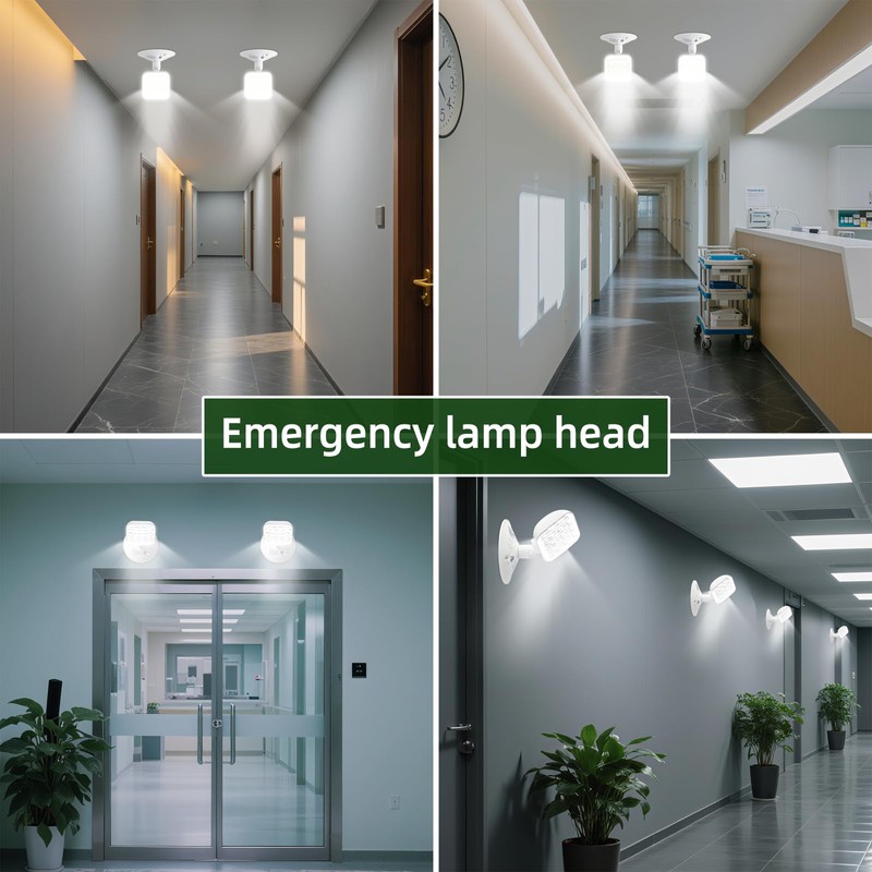 Enjvvs Emergency Remote Head Lighting, Single Head Emergency Light, Adjustable