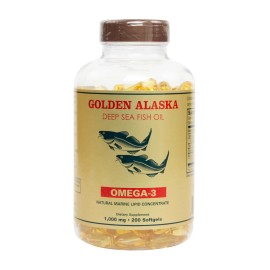 Alaska Deep Sea Fish Oil Omega 3 DHA EPA 1000 mg 200 Softgels 