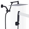 TRUSTMI 10 Inch Adjustable Shower Head with Handheld Spray Combo,