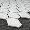 BT-PM7 White Glossy Diamond Shape Beveled 3D Porcelain Mosaic Tile