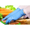 PACK OF 100 STRONG NITRILE GLOVES MEDIUM SIZE BLUE -