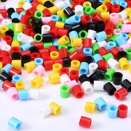 Fontien Ironing Beads 10 mm Ironing Beads Set Large 700 Pieces Beads 7 Colours Craft Gifts Children Creative Craft Fun for Easter Party Birthday