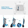 2-in-1 Beach Cart with Big Wheels for Sand, Folding Utility