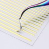 5 Flexible Stripes Sticker - Selbstklebende elastische Streifen in Gold,