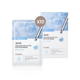 AHC Absolute Return Solution Cotton Mask 28ml BPP_38) Moisturizing Mask 10 sheets 5127875 / AHC 앱솔루트 리턴솔루션 순면마스크 28ml BPP_38)모이스처라이징 마스크 10매 5127875