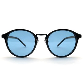 [SPEED ADDICT] POLARIZED BOSTON SUNGLASS （偏光ボストンサングラス）BLACK × LIGHT BLUE