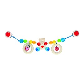 Heimess 763850 Kinderwagenkette Herzbär mit Clips