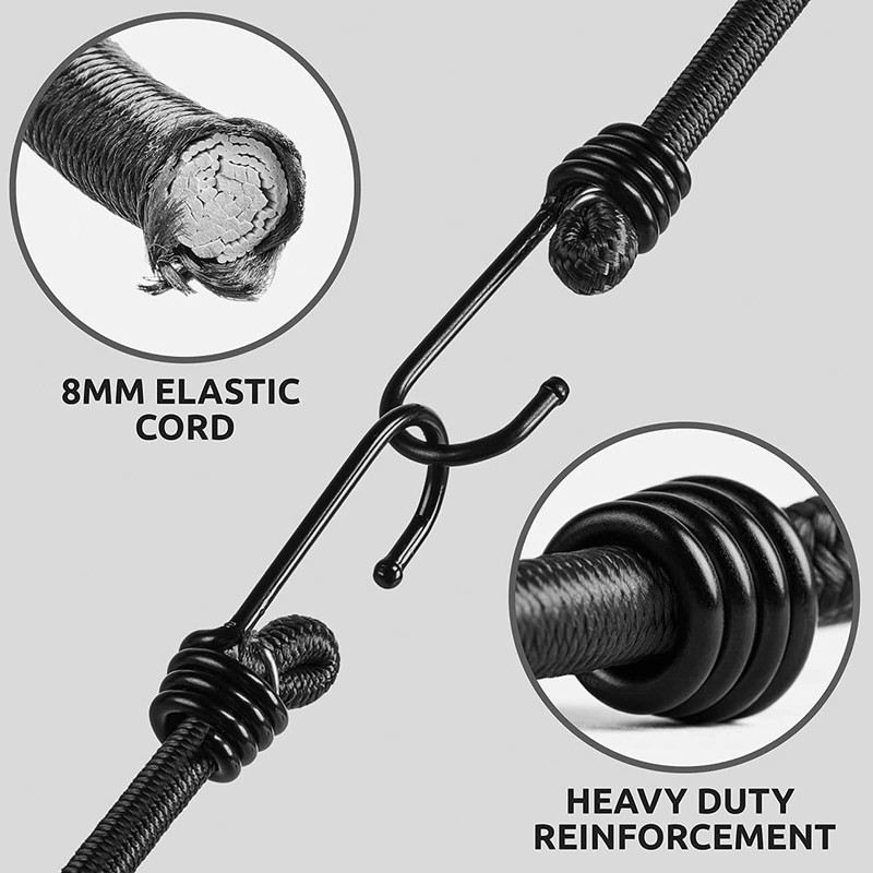 Cuerdas elásticas elásticas, paquete de 3 correas elásticas resistentes de