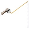 Hibbent Universal Metal Front Mount Toilet Handle Replacement Kit, Brass