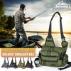 Glorisunity Tackle Bag, Holding Shoulder Bag, Rod Holder, 5-Way Fishing