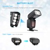 Powerextra LCD Display Flash Speedlite, 2.4G Wireless Flash Trigger Transmitter